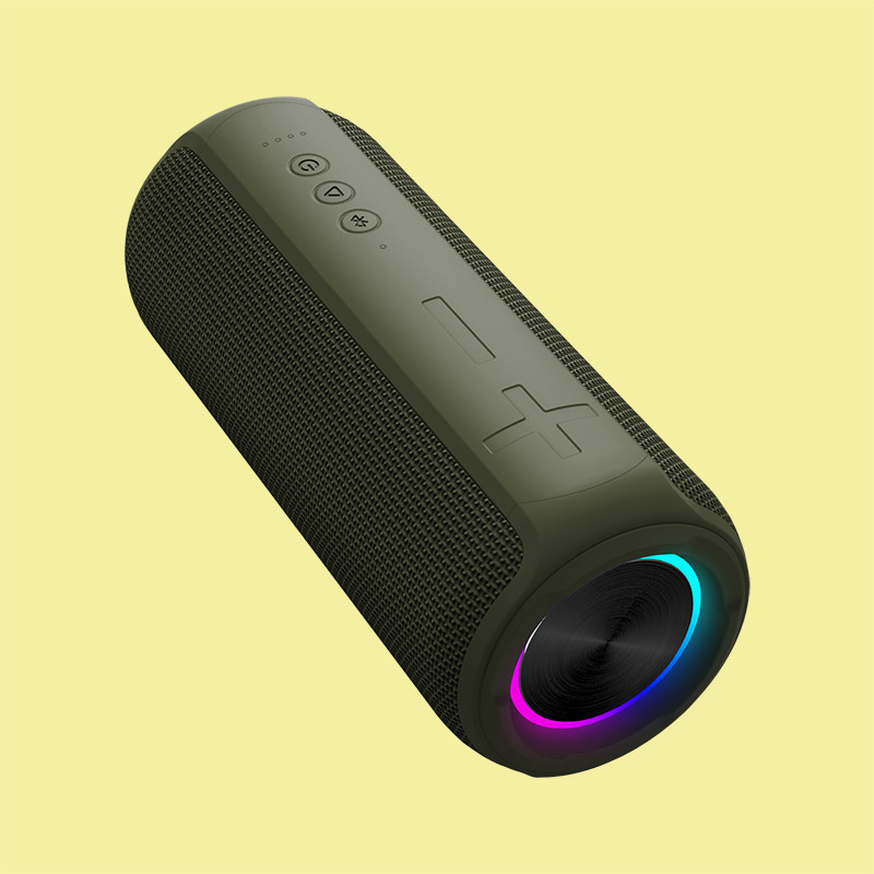 5В 2А 30W мощный бас светодиодный светодиодный Bluetooth динамик с SD-картой AUX IN