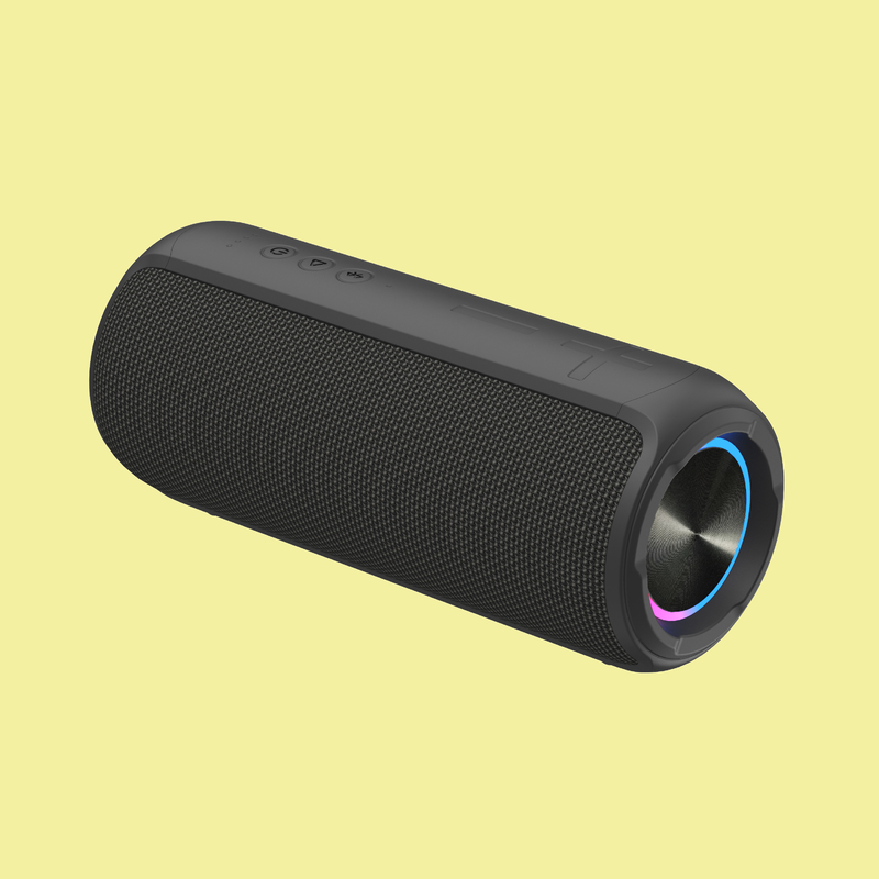 Переносный светодиодный светодиодный Bluetooth динамик с TPU ABS Textile 10W * 2 выход для TWS парирования и Hands Free Calling