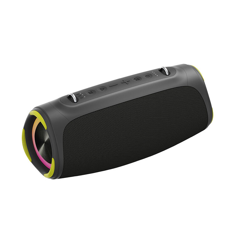 60W Waterproof Bluetooth Speaker with RGB LED Light and Wireless Bass for Outdoor Use